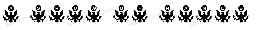 A Show of Hands Reg字体转换 A Show of Hands Reg字体转换